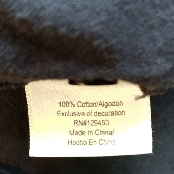 St John's Bay Lightweight Navy Button Up - Picture 5 of 5